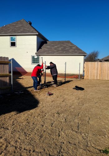 Fence Installation project by First Class Finishes in Central Texas