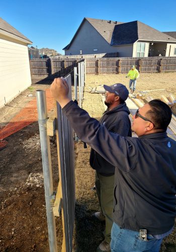 Fence Installation project by First Class Finishes in Central Texas